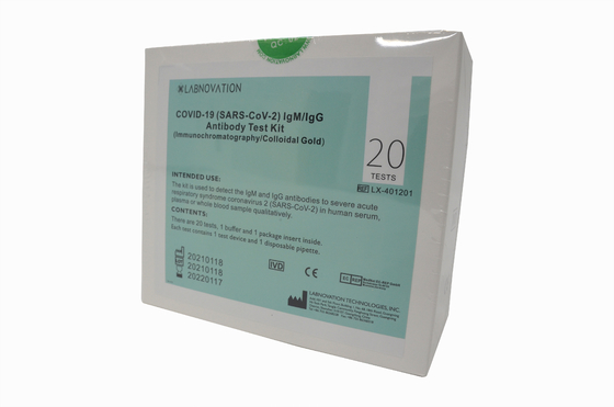 Corredo rapido della prova della prova dell'anticorpo di COVID-19 IgG IgM di accuratezza rapida di Kit One Step Operate High