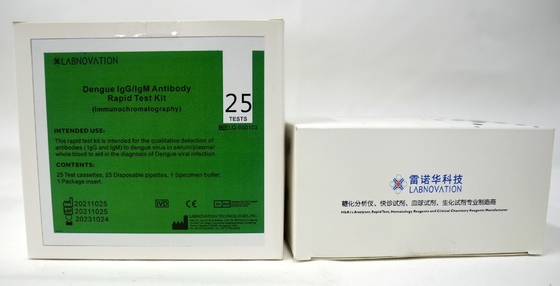 Prova Kit For Hospital Clinic di ISO13485 15 Min Dengue Antibody IgM IgG
