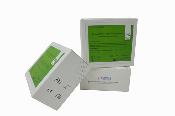 Corredo diagnostico della prova di febbre rompiossa NS1 della cassetta dell'antigene rapido di Kit Whole Blood Serum Plasma
