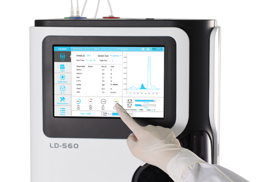 Analizzatore completamente automatico della prova di LD-560 HbA1c capacità rapida HbA1c dell'analizzatore di grande