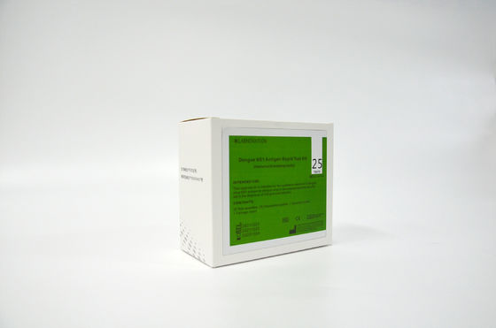 Prova bianca Kit Rapid Chromatographic Immunoassay dell'antigene di febbre rompiossa NS1 di accuratezza di 95%