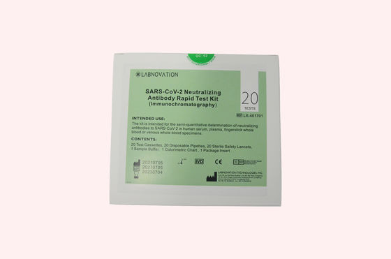 Plasma di neutralizzazione professionale del siero dell'intero sangue 10uL del corredo 20uL della prova dell'anticorpo