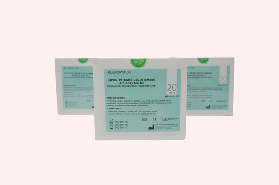 Goccia rapida 20ul del corredo 1 della prova del corpo di Labnovation CoV-19 IgG IgM anti