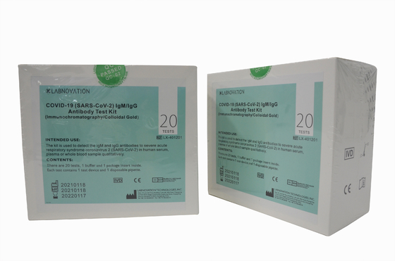 Corredo rapido della prova della prova dell'anticorpo di COVID-19 IgG IgM di accuratezza rapida di Kit One Step Operate High