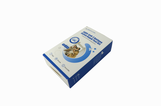 Antigene di prova d'autoverifica del virus di Kit Avoid Sunshine For SAR CoV 2 della saliva rapida di plastica