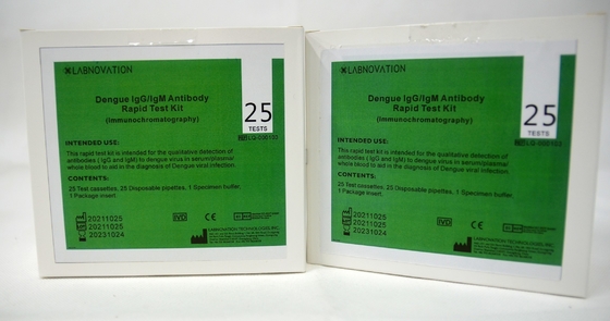 Prova Kit For Dengue Viral Infection di IgG IgM dell'anticorpo di accuratezza 30ul di 95%