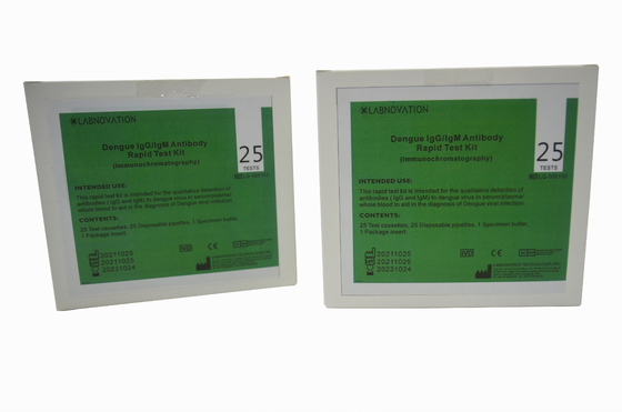 Prova Kit For Dengue Viral Infection di IgG IgM dell'anticorpo di accuratezza 30ul di 95%