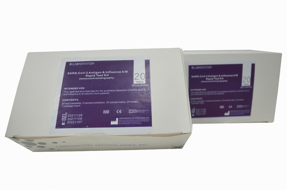 Prova rapida Kit Combo Antigen Influenza A di influenza del tampone orofaringeo &amp; corredo della prova di B
