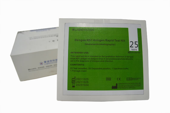 25PCS corredi rapidi professionali di Kit Negative Positive Dengue Test della prova di febbre rompiossa NS1