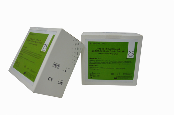 Test diagnostico rapido quotidiano del corredo 25PCS della prova di febbre rompiossa di IgG IgM NS1 dei controlli per febbre rompiossa