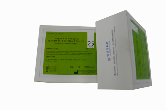 Prova combinata Kit Immunochromatography dell'anticorpo dell'antigene di febbre rompiossa di NS1 IgG IgM