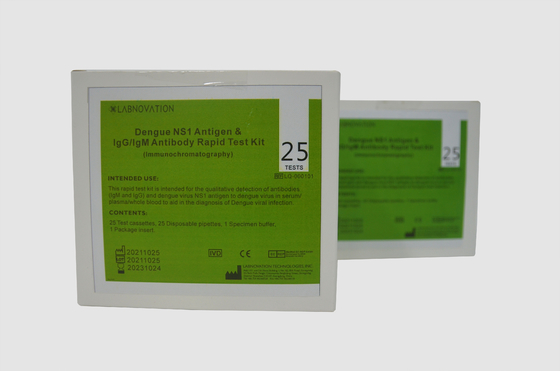 Corredo rapido combinato della prova dell'antigene di Kit Cassette NS1 della prova di febbre rompiossa dell'anticorpo di IgG IgM