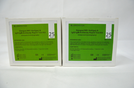 Corredo rapido combinato 25PCS della prova NS1 AG di febbre rompiossa di ISO9001 IgG IgM